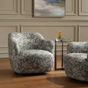 Ansel - Tapestry Swivel Chair - Green