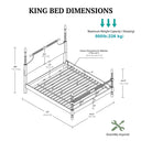Beckett - King Beckett Turned Spindle Bed - Morocco Brown - Madison Park Signature - Platform Beds - Elite Enclave Home