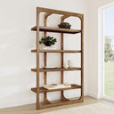 Gordon - Solid Wood Bookcase - Natural - Classic Home - Etageres - Elite Enclave Home
