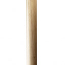 Solid Wood Traditional Shaped Floor Lamp With Drum Shade - Natural / White - HomeRoots - Floor Lamps - Elite Enclave Home