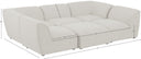Miramar - 6 Piece Modular Sectional - Meridian Furniture - Stationary Sectionals - Elite Enclave Home