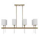 Awyr - 8 Light Linear Chandelier - Bronze