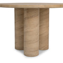 Niva - 47" Outdoor Round Dining Table - Beige - Classic Home - Dining Tables - Elite Enclave Home