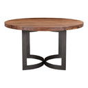 Bent - Round Dining Table - Natural Stain - Moe's Home Collection - Dining Tables - Elite Enclave Home