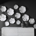 Abella - Ceramic Wall Decor (Set of 3) - White