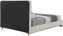 Nolita - Bed With Natural Base - Meridian Furniture - Upholstered Beds - Elite Enclave Home