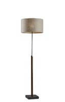 Traditional Shaped Floor Lamp With Beige Drum Shade - Black / Beige - HomeRoots - Floor Lamps - Elite Enclave Home
