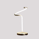 Curvy Spiral LED Table Lamp - White