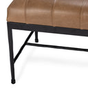 Madeleine - Leather Bench - Taupe - Classic Home - Upholstered Benches - Elite Enclave Home