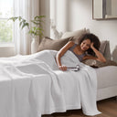 Waffle Weave - Cotton Blanket - White