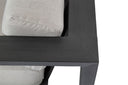 Redondo - Armless Dining Chair, No Welt - Cast Silver / Dark Gray