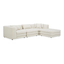 Lowtide - Lounge Modular Sectional - Warm White - Moe's Home Collection - Stationary Sectionals - Elite Enclave Home