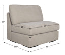 Refuge - Armless Sand Sofa