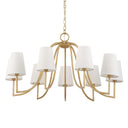 Seville - 9 Light Chandelier - Gold - Uttermost - Chandeliers- Elite Enclave Home