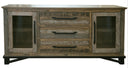 Loft Brown - Buffet With 3 Drawer / 2 Doors - Two Tone Gray / Brown