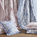 Adele - Twin/Twin Long 4 Pieces Comforter Set With Decorative Pillows - Blue