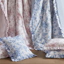 Adele - Full/Queen 5 Pieces Comforter Set With Decorative Pillows - Blue