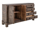 Dark Atenas - Console With 4 Drawer And 2 Doors - Brown
