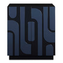 Valeria - 2 Door Glossy Blue Cabinet