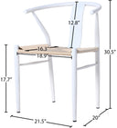 Beck - Hand Woven Rope Dining Chair (Set of 2) - Meridian Furniture - Chair Sets - Elite Enclave Home
