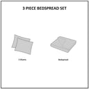 Sabrina - King 3 Piece Tufted Bedspread Set - Off White