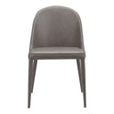 Burton - Vegan Leather Dining Chair (Set of 2) - Gray - Moe's Home Collection - Chair Sets - Elite Enclave Home