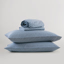 Cotton 144TC - Twin Printed Sheets - Diamond Blue