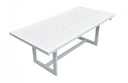 83" Aluminum Outdoor Dining Table - White