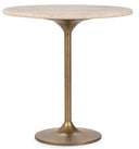 Malani - Travertine Gathering Table - Classic Home - Dining Tables - Elite Enclave Home