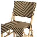 Faux Rattan Dining Chair - Brown
