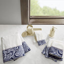 Aubrey - 6 Piece Jacquard Towel Set - Navy - Madison Park - Towel Sets - Elite Enclave Home