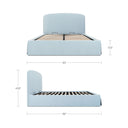 Joan - King Storage Bed - Light Blue - Moe's Home Collection - Storage Beds - Elite Enclave Home