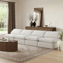 Indulge - Velvet 4 Seat Modular Armless Sofa - Meridian Furniture - Stationary Sectionals - Elite Enclave Home