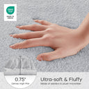 Marshmallow - 24" x 40" Bath Rug - Pearl Silver - Madison Park Signature - Bath Rugs & Mats - Elite Enclave Home