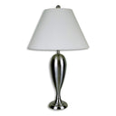 29" Metal Urn Table Lamp With White Classic Empire Shade - Nickel