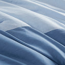 Miro - King/California King Soft Washed Block Comforter Set - Blue