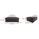 Form - Ottoman - Espresso Brown - Moe's Home Collection - Ottomans - Elite Enclave Home