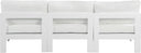 Nizuc - Outdoor Patio 3 Seat Armless Modular Sofa With White Frame - Meridian Furniture - Stationary Sectionals- Elite Enclave Home