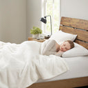 Sherpa - Queen Heated Blanket - Ivory