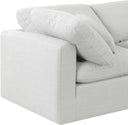 Indulge - Linen 6 Piece Modular U - Shaped Sectional - White - Meridian Furniture - Stationary Sectionals - Elite Enclave Home