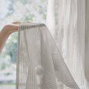 Anna - Sheer Shower Curtain - Gray - Madison Park - Shower Curtains - Elite Enclave Home