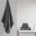 Adrien - 6 Piece Towel Set - Dark Gray - Madison Park Essentials - Towel Sets - Elite Enclave Home