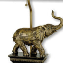 Antique Elephant Table Lamp - Bronze