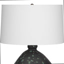 Killarney - Distressed Green Table Lamp - Black