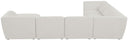 Miramar - 7 Piece Modular Sectional - Meridian Furniture - Stationary Sectionals - Elite Enclave Home