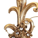 Scroll And Faux Crystal Bling Table Lamp - Gold
