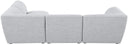 Miramar - 4 Piece Modular Sectional - Meridian Furniture - Stationary Sectionals - Elite Enclave Home