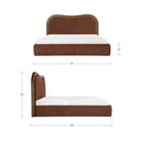 Camilla - Queen Bed - Chestnut - Moe's Home Collection - Upholstered Beds - Elite Enclave Home