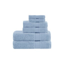 Organic - 6 Piece Towel Set - Blue - Madison Park - Towel Sets - Elite Enclave Home