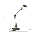 LED Adjustable Desk Lamp - Antiqued Bronze